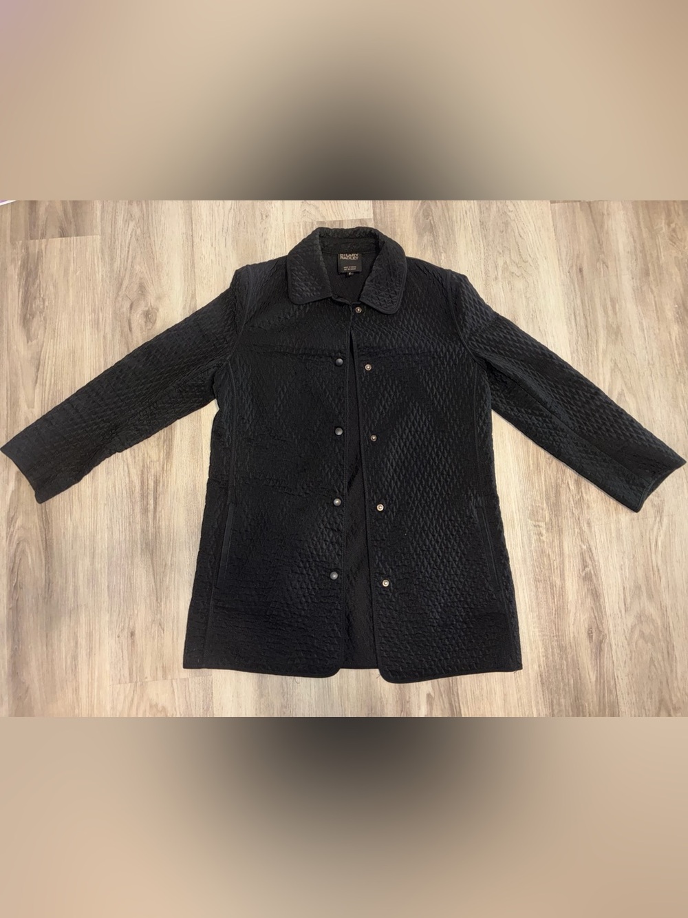Classic Black Quilted Women's Hilary Radley Coat - Timeless Outerwear